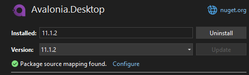 avalonia-package-source-mapping-found